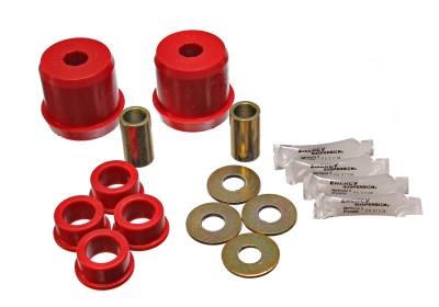 Energy Suspension - Energy Suspension 7.3118R Front Polyurethane Control Arm Bushing Set Red