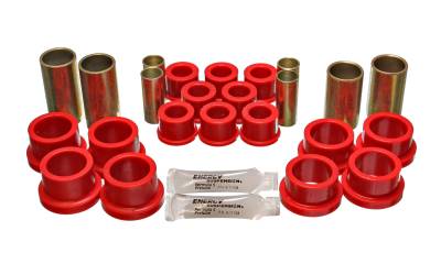 Energy Suspension - Energy Suspension 7.3104R Rear Polyurethane Control Arm Bushing Set Red