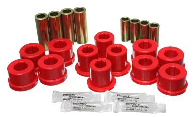 Energy Suspension - Energy Suspension 8.3126R Front Polyurethane Control Arm Bushing Set Red