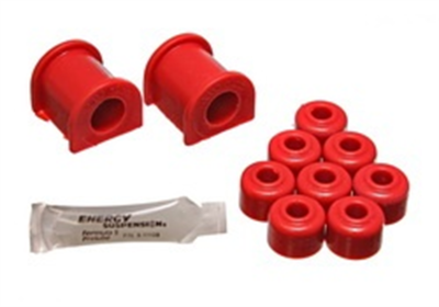 Energy Suspension - Energy Suspension 8.5102R Sway Bar Bushing Set Front Polyurethane Red