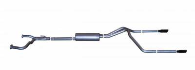Gibson Performance Exhaust - Gibson Performance 68200B Split Rear Cat-Back Exhaust System Stainless