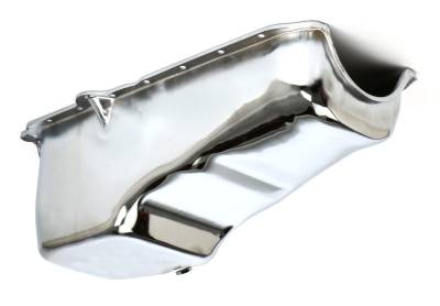 Trans-Dapt Performance - Trans-Dapt 9414 Chrome OEM Style Oil Pan 4Qt Capacity 86-Up Chevy 305-350