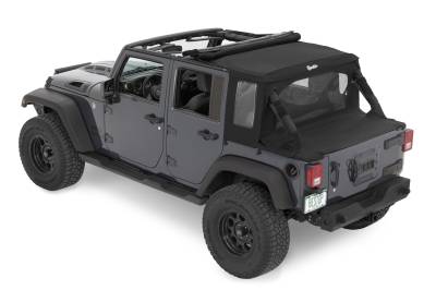 Bestop - Bestop 80103-35 Halftop Conversion Black Diamond for 07-18 Jeep Wrangler JK 4DR