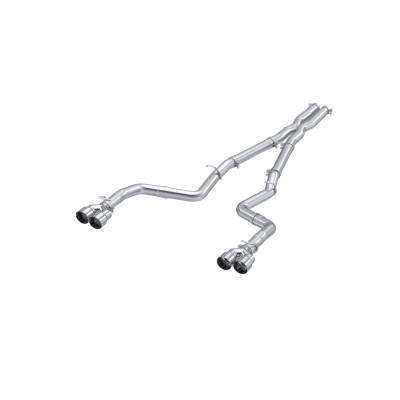MBRP Exhaust - MBRP Exhaust S7116AL AL 3" Cat-Back Dual Exit w/o Muffler for 15-16 Challenger