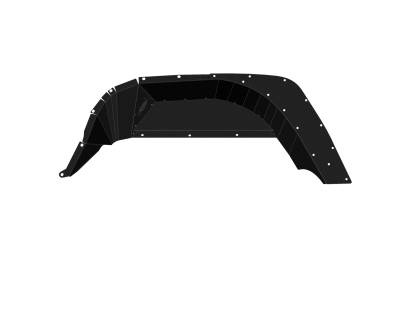 Road Armor - Road Armor 520LFRSB Stealth Fender Liner Body Armor for 20-23 Jeep Gladiator JT