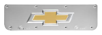 Gatorback - Gatorback Replacement 19"-21" Mud Flap Plate SS Bowtie Logo GB755606BT-G