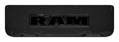 Gatorback - Gatorback Replacement 19"-21" Mud Flap Plate Gray for RAM Text Logo GM759686