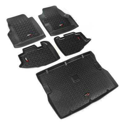 Rugged Ridge - Rugged Ridge 12988.10 All Terrain Floor Liner Set Black 97-06 Jeep Wrangler TJ
