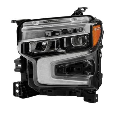 Spyder Auto - Spyder Auto 9956249 DRL LED Projector Headlights for 22-24 Silverado 1500