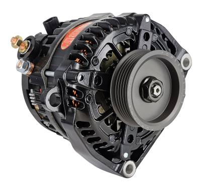 Powermaster Performance - Powermaster 585503-1 3" Alternator Denso 245A 6-Groove Pulley Black
