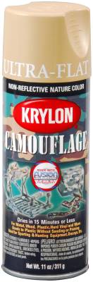 Krylon - Krylon 4295 Camouflage Paint w/Fusion for Plastic Technology Ultra Flat Sand
