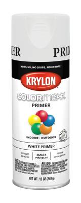 Krylon - Krylon 5584 Colormaxx Primer Flat White Paint 12oz Aerosol Each