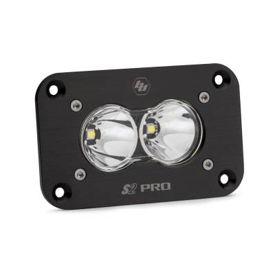 Baja Designs - Baja Designs 481001 S2 Pro Black Flush Mount LED Auxiliary Light Pod