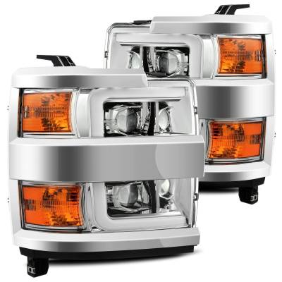 AlphaRex - AlphaRex 880225 Chrome Projector Headlights