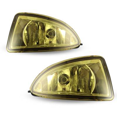 Winjet - Winjet CFWJ-0033-Y Yellow Fog Lights w/Wiring Kit for 04-05 Honda Civic
