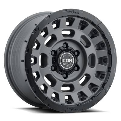 ICON Alloys - ICON ALLOYS HAMMER PRO CHARCOAL 17 x 8.5/5 x 150/25MM/5.75" BS