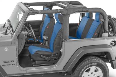 Diver Down - Diver Down 14167-2045 Seat Cover for 13-18 Jeep Wrangler JK Blue Neoprene Pair