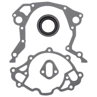 Edelbrock - Edelbrock 6991 Front Timing Cover Gasket Set #6991 for SB-Ford w/Front Seal