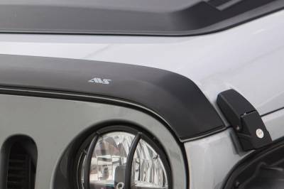 Auto Ventshade AVS - Auto VentShade 377156 Hood Protector Matte Black for 18-25 Wrangler JL/Gladiator
