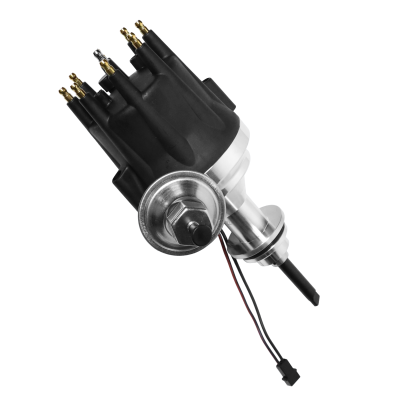 FiTech Fuel Injection - FiTech 99010 Distributor for Chrysler 273-360 LA Mech & Vac Tab Lock 2 Wire MAG