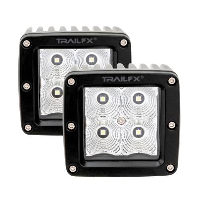 TrailFX - TrailFX 2X2F2 2x2 LED Flood Light 4 LEDs 5W Clear Lens