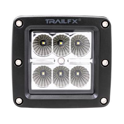 TrailFX - TrailFX 3X2F1 3x2 LED Flood Light 6 LEDs 3W Clear Lens