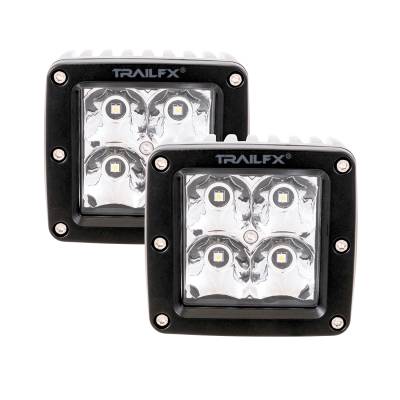 TrailFX - TrailFX 2X2S2 2x2 LED Spot Light 4 LEDs 5W Clear Lens