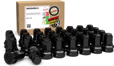 Coyote Premium Wheel Accessories - Coyote 86K848BLK Factory Style Lug Pack Blk for Ford 13/16 M14 1.5 32 Lugs
