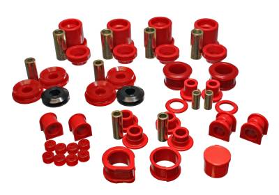 Energy Suspension - Energy Suspension 7.18105R Hyper-Flex Master Bushing Kit Red
