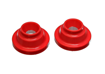 Energy Suspension - Energy Suspension 15.6104R Coil Spring Isolator Set Rear Polyurethane Red