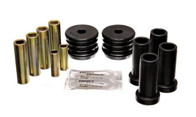 Energy Suspension - Energy Suspension 12.3102G Rear Polyurethane Control Arm Bushing Set Black