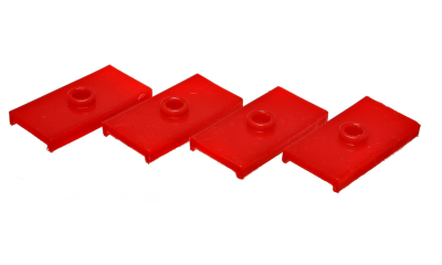 Energy Suspension - Energy Suspension 10.6102R Leaf Spring Pad Set Rear Polyurethane Red