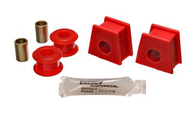 Energy Suspension - Energy Suspension 10.5101R Sway Bar Bushing Set Front Polyurethane Red