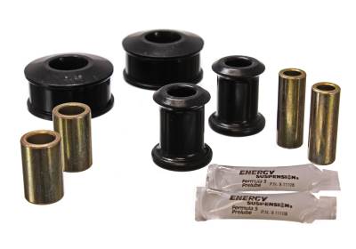 Energy Suspension - Energy Suspension 15.3113G Control Arm Bushing Set Front Polyurethane Black