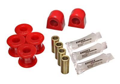 Energy Suspension - Energy Suspension 19.5102R Sway Bar Bushing Set Rear Polyurethane Red