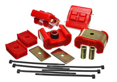 Energy Suspension - Energy Suspension 3.1126R Polyurethane Motor/Transmission Mount Kit for GM