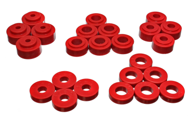 Energy Suspension - Energy Suspension 3.4113R Red Polyurethane Body Mount Set