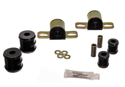 Energy Suspension - Energy Suspension 3.5110G Sway Bar Bushing Set Rear Polyurethane Black