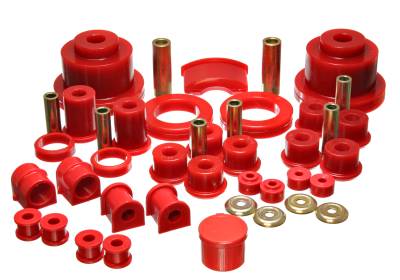Energy Suspension - Energy Suspension 3.18134R Hyper-Flex Master Bushing Kit Red