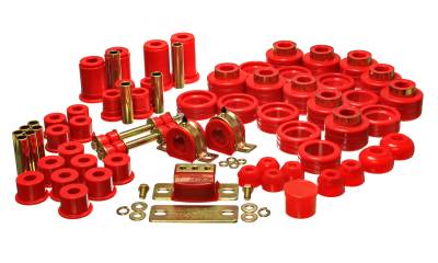 Energy Suspension - Energy Suspension 3.18124R Hyper-Flex Master Bushing Kit Red