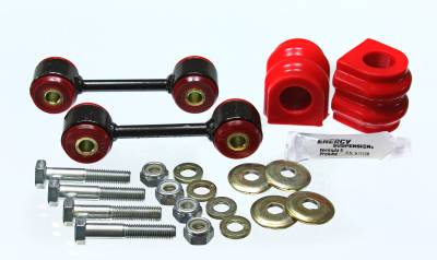 Energy Suspension - Energy Suspension 3.5219R Sway Bar Bushing Set Rear Polyurethane Red