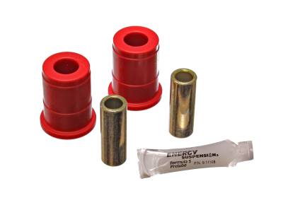 Energy Suspension - Energy Suspension 4.3106R Control Arm Bushing Set Front Polyurethane Red