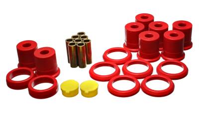Energy Suspension - Energy Suspension 4.3151R Control Arm Bushing Set Rear Polyurethane Red