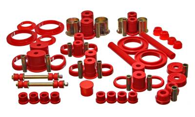 Energy Suspension - Energy Suspension 4.18112R Hyper-Flex Master Bushing Kit Red