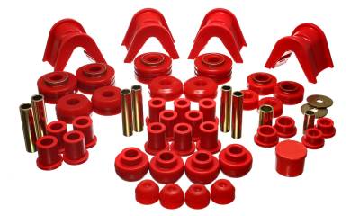 Energy Suspension - Energy Suspension 4.18106R Hyper-Flex Master Bushing Kit Red