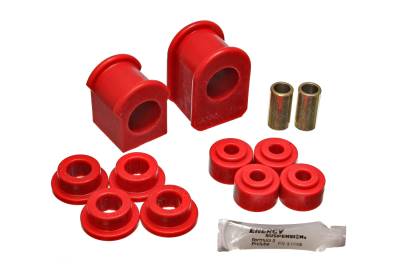 Energy Suspension - Energy Suspension 4.5126R Sway Bar Bushing Set Front/Rear Polyurethane Red