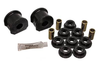 Energy Suspension - Energy Suspension 4.5117G Sway Bar Bushing Set Front/Rear Polyurethane Black