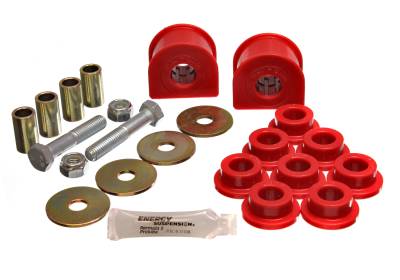 Energy Suspension - Energy Suspension 4.5151R Sway Bar Bushing Set Rear Polyurethane Red