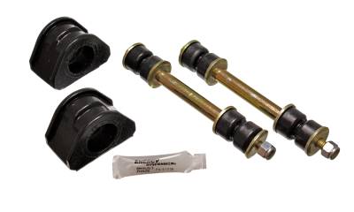 Energy Suspension - Energy Suspension 4.5145G Sway Bar Bushing Set Front Polyurethane Black