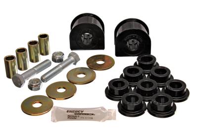 Energy Suspension - Energy Suspension 4.5151G Sway Bar Bushing Set Rear Polyurethane Black